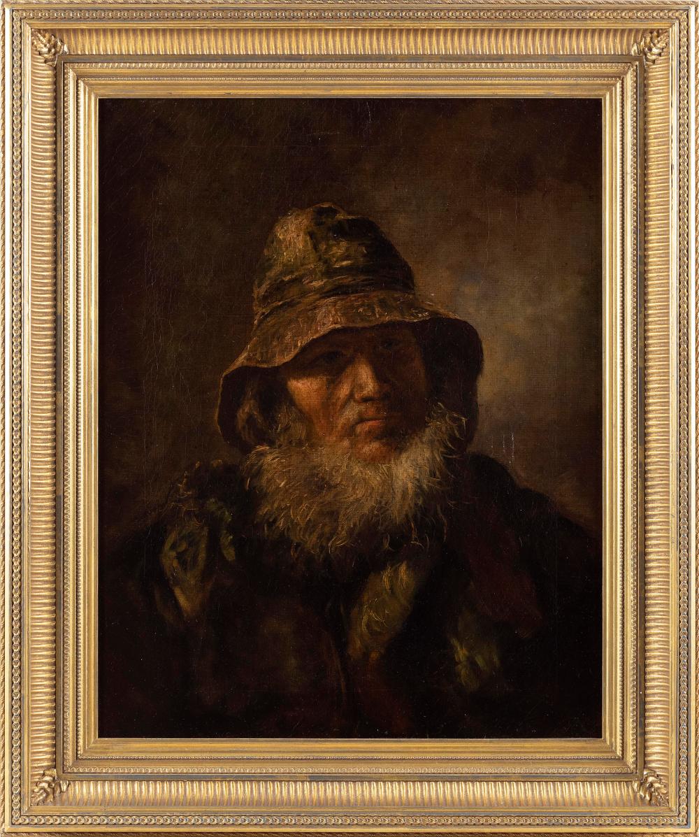 Appraisal: AMERICAN SCHOOL EARLY TH CENTURY PORTRAIT OF A FISHERMAN OIL