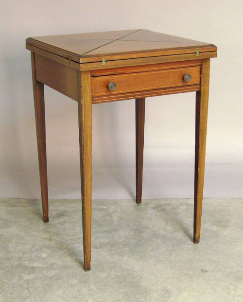 Appraisal: Regency style games table h w