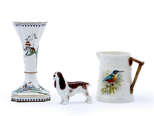 Appraisal: A collection of Royal Worcesterincluding a creamer jug decorated with