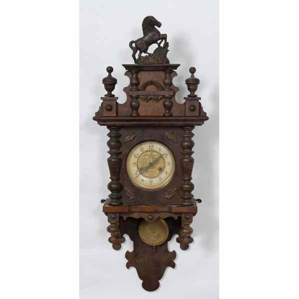 Appraisal: Continental Hanging Wall Clock Continental a hanging wall clock in