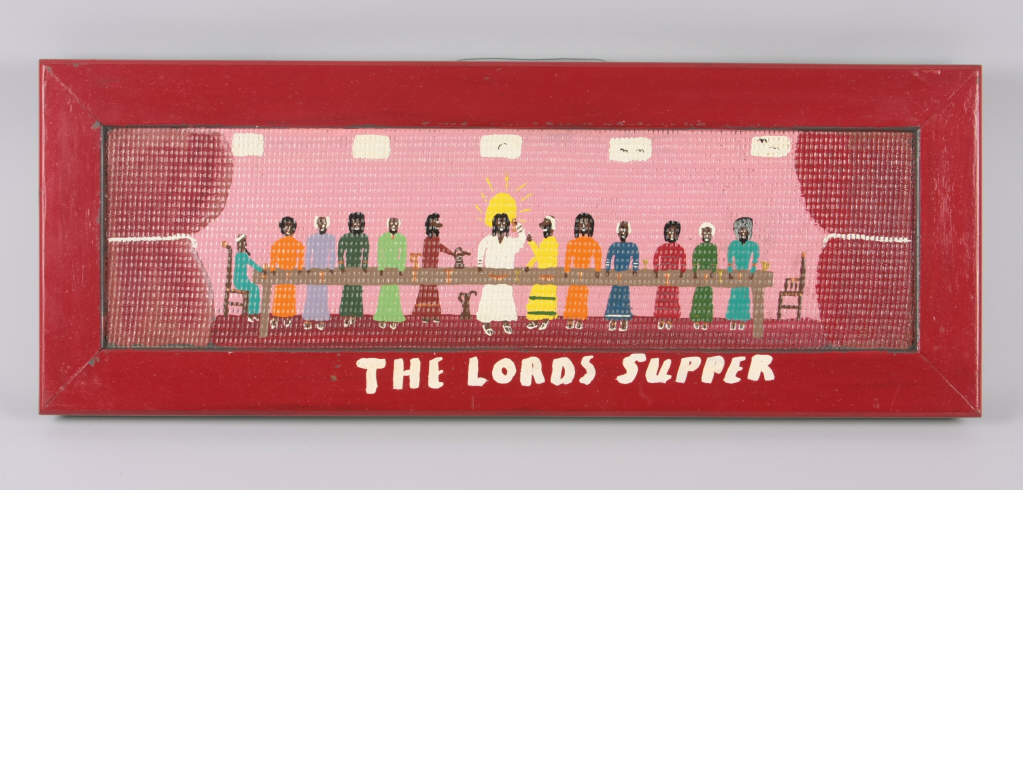 Appraisal: Self Taught Folk Art Benny Carter Lord's Supper self taught