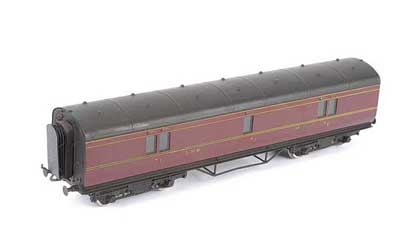 Appraisal: Exley K LMS Centre Corridor Full Brake Coach running number