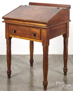 Appraisal: Pennsylvania Sheraton cherry schoolmasters desk th c '' h ''