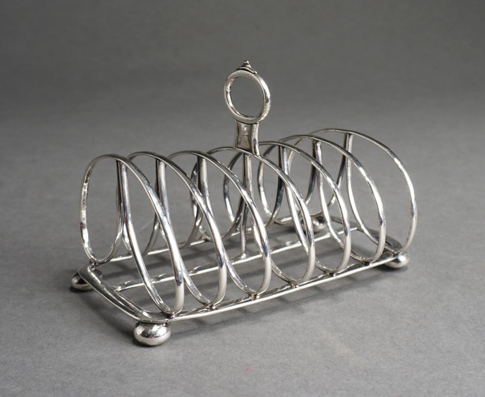 Appraisal: English Sterling Silver Toast Rack Sheffield Circa ozt