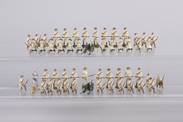 Appraisal: Lot of metal figures recast Britains representing City Imperial Volunteers