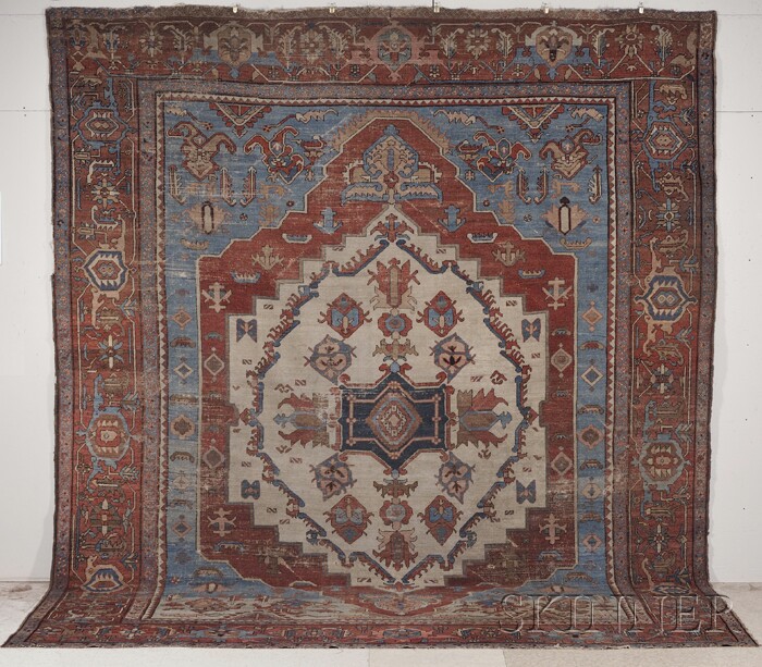 Appraisal: Serapi Carpet Northwest Persia last quarter th century areas of