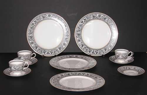 Appraisal: Wedgwood Bone China Dinnerware including dinner plates cups and saucers