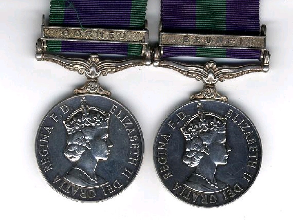 Appraisal: GSM CSM Pair General Service Medal one clasp Brunei and