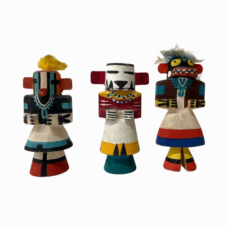 Appraisal: Native American Hopi Kachina Dolls Native American Hopi Kachina Dolls