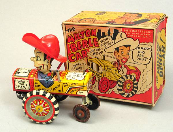 Appraisal: A boxed Marx wind-up Milton Berle toy car s the