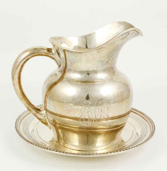 Appraisal: - Gorham Sterling pitcher and Sterling Plate Gorham sterling silver