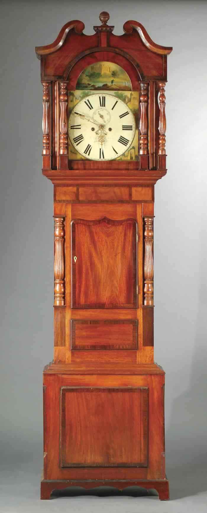 Appraisal: WELSH MAHOGANY TALL CASE FLOOR CLOCK Griffith Owen Llanwrst North