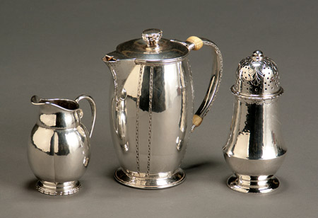 Appraisal: Group of Three Liberty Co Silver Table Articles Birmingham Consisting