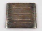 Appraisal: A sterling silver cigarette case Birmingham approx x cm weight