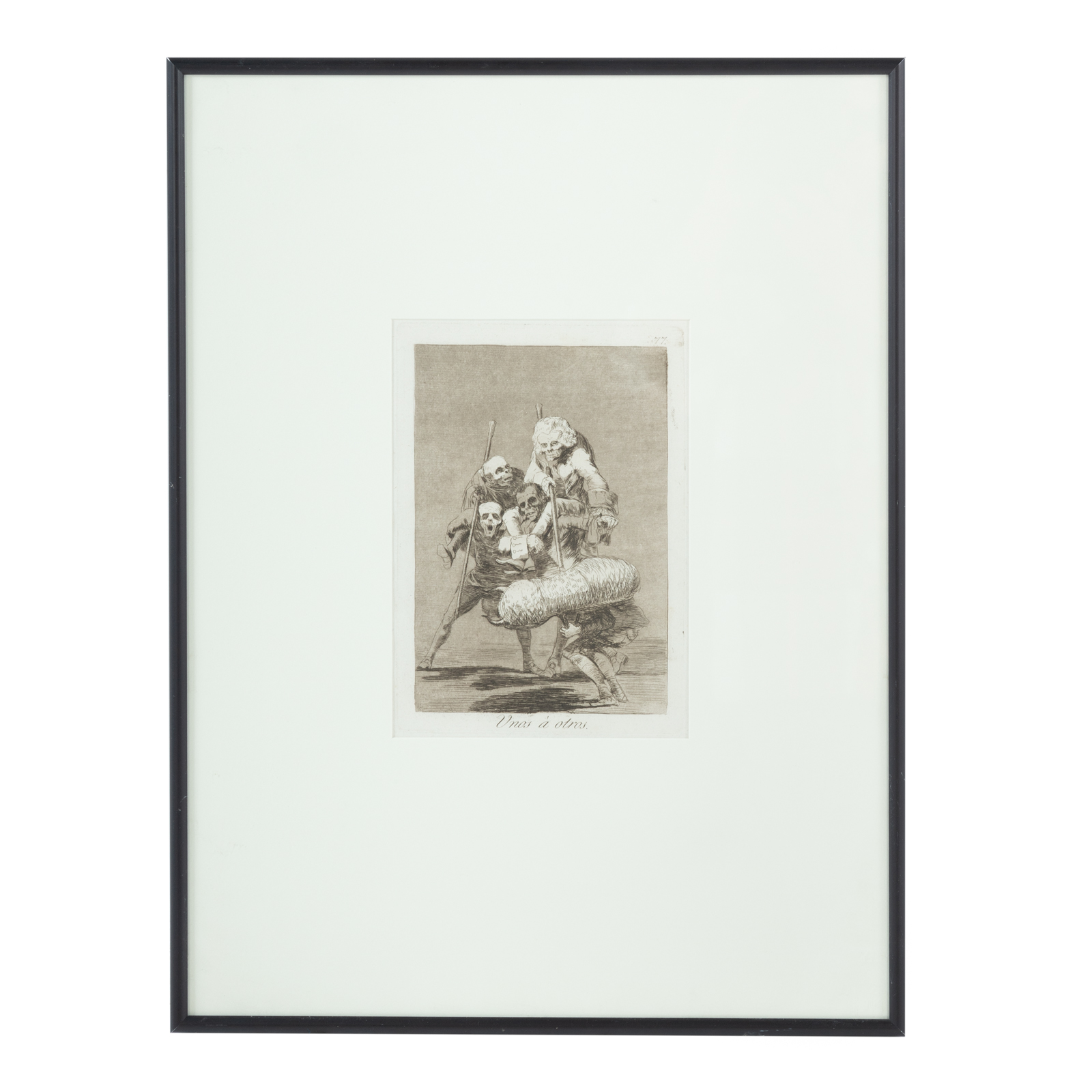 Appraisal: FRANCISCO GOYA UNOS A OTROS AQUATINT Francisco Jose de Goya