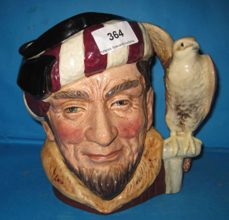 Appraisal: Royal Doulton Large character Jug The Falconer D Special Colourway