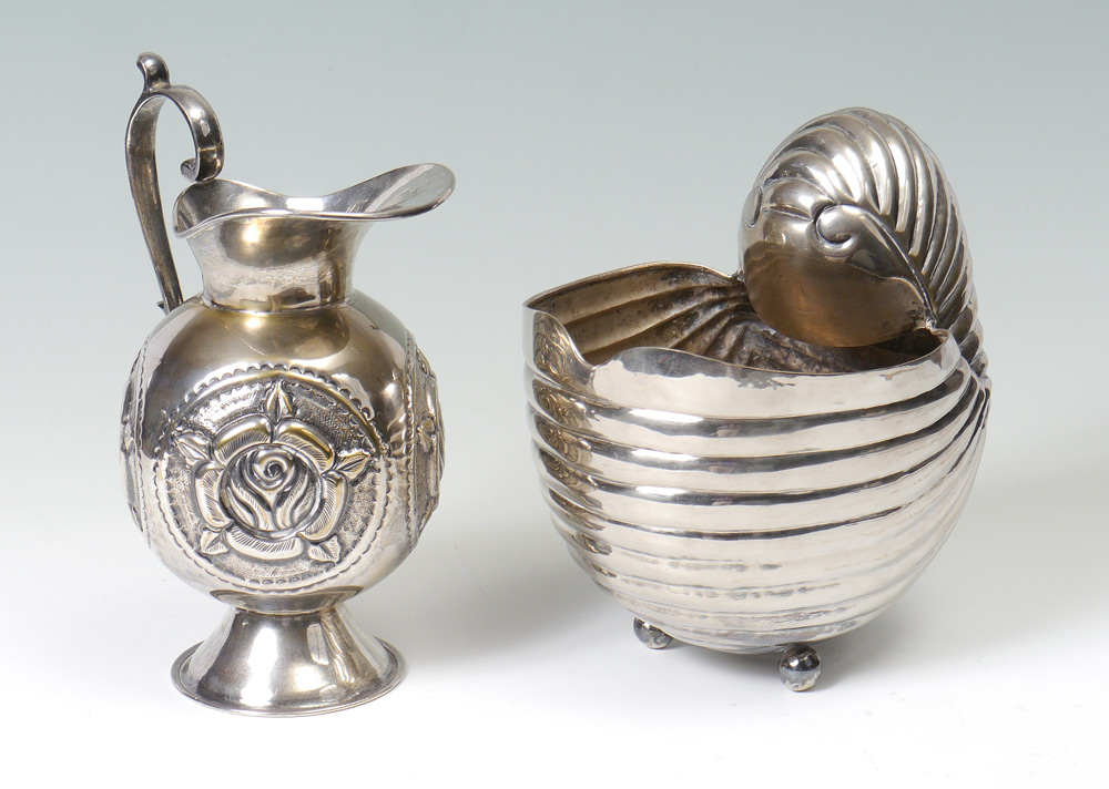 Appraisal: PIECE SILVERPLATE VESSELS pieces total to include Large vase in