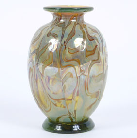 Appraisal: Art glass studio vase signed F Warren ' under base