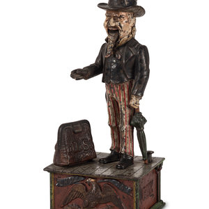 Appraisal: An Uncle Sam Cast Iron Mechanical Bank Attributed to Shepard