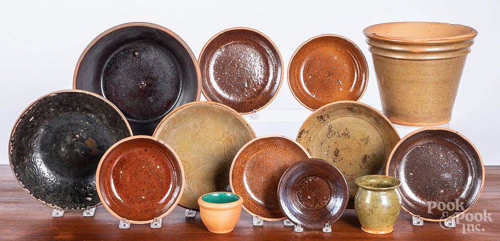 Appraisal: Twelve pieces of Stahl redware etc Twelve pieces of Stahl