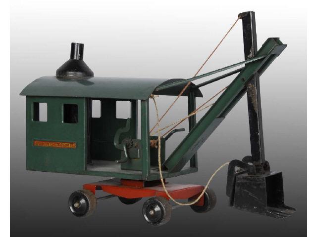 Appraisal: Pressed Steel Sturditoy Steam Shovel Toy Description Circa Green in