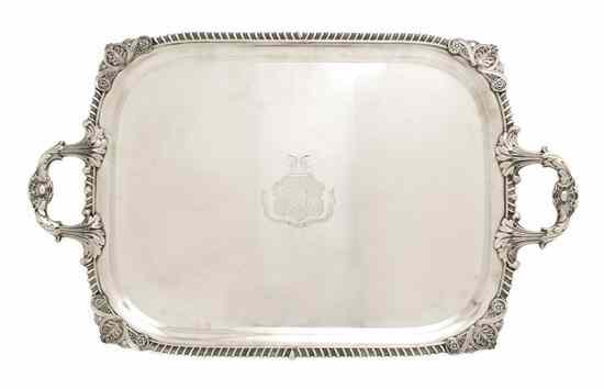 Appraisal: A Sheffield Plate Serving Tray Matthew Boulton th century of