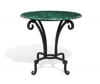 Appraisal: A NEOCLASSICAL STYLE MALACHITE VENEERED OCCASIONAL TABLE th century The