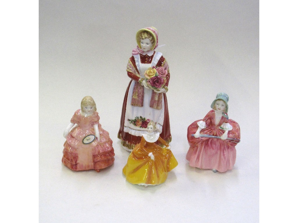 Appraisal: Four Royal Doulton figures 'Old Country Roses' HN 'Rose' HN