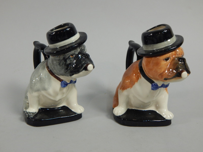 Appraisal: Two Kevin Francis Winston Churchill related character jugs each in