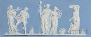 Appraisal: Wedgwood Solid Light Blue Jasper Plaque England late th early