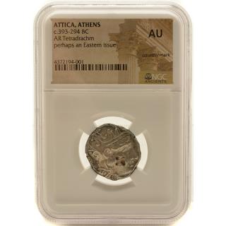 Appraisal: Ancient Silver Coin Attica Athens c - BC NGC AU