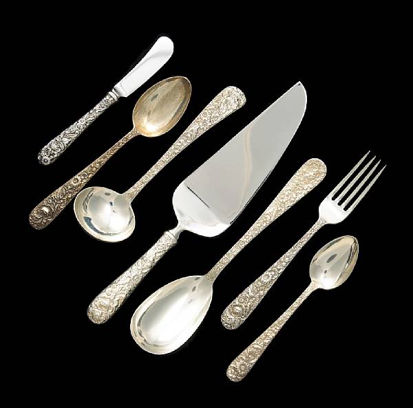 Appraisal: A sterling assembled flatware set with caseS Kirk amp Son