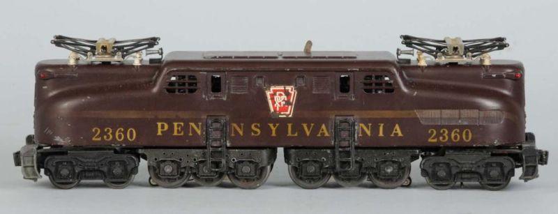 Appraisal: Lionel No O-Gauge Tuscan GG Locomotive Description Post-war Single stripe