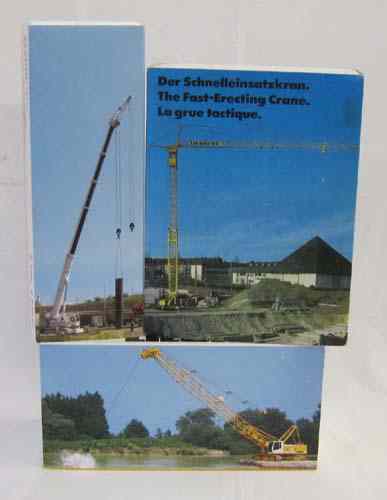 Appraisal: THREE DIECAST METAL SCALE MODELS OF CRANES including Liebherr fast