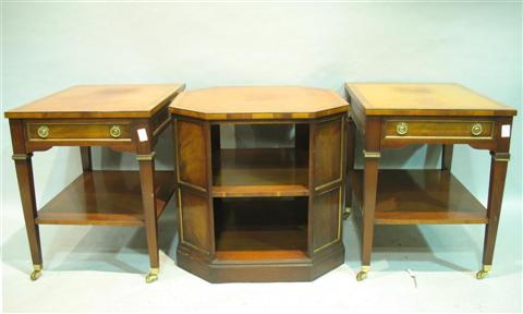 Appraisal: HERITAGE HENREDON MAHOGANY TABLES Including two side tables - h