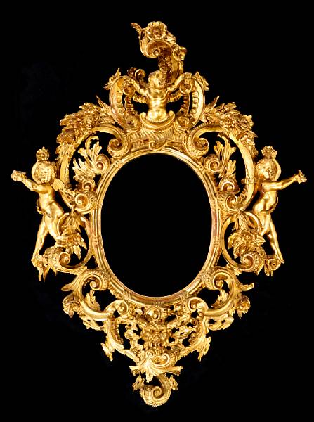 Appraisal: An Italian Rococo style giltwood mirror third quarter th century