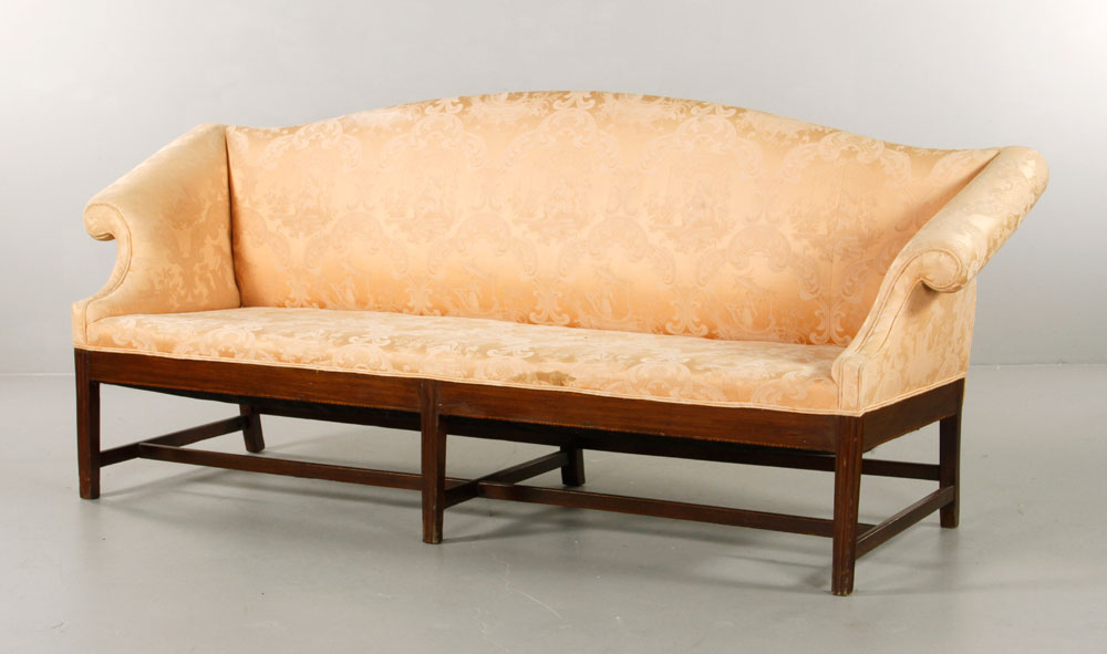 Appraisal: - th C American Chippendale Sofa th century American Chippendale