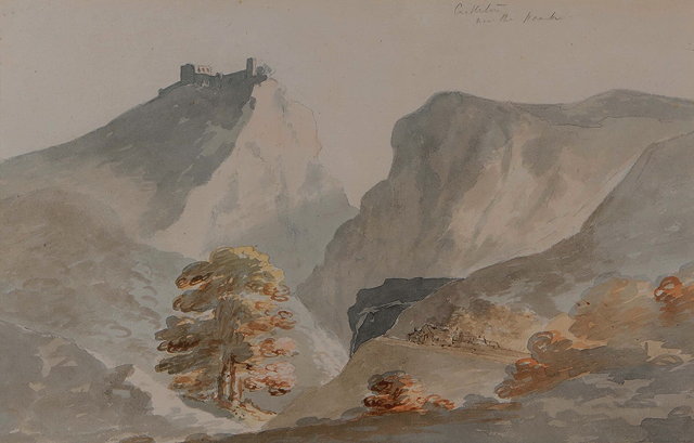 Appraisal: NICHOLAS POCOCK - 'Castleton near The Peak' inscribed with title