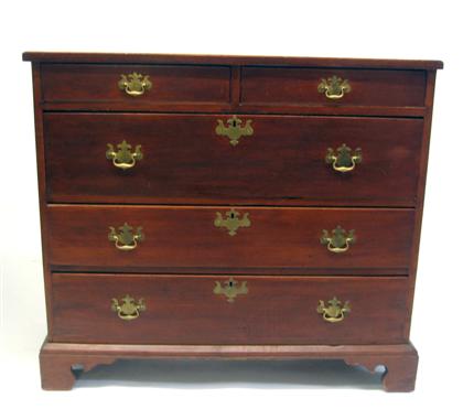 Appraisal: Chippendale style mahogany chest of drawersHaving a rectangular top over