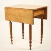 Appraisal: SIDE TABLE - Sheraton period circa bird's-eye and tiger maple