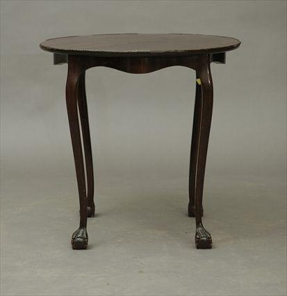 Appraisal: Chippendale-Style Mahogany Side Table in in diam Provenance The Collection