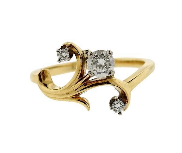 Appraisal: Jabel K Gold Diamond Ring METAL K gold GEMSTONES diamonds