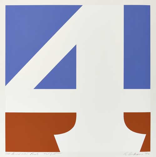 Appraisal: ROBERT INDIANA The American Four Color screenprint x mm x