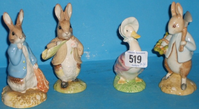 Appraisal: Beswick Beatrix Potter figures Benjamin ate a lettuce leaf Peter