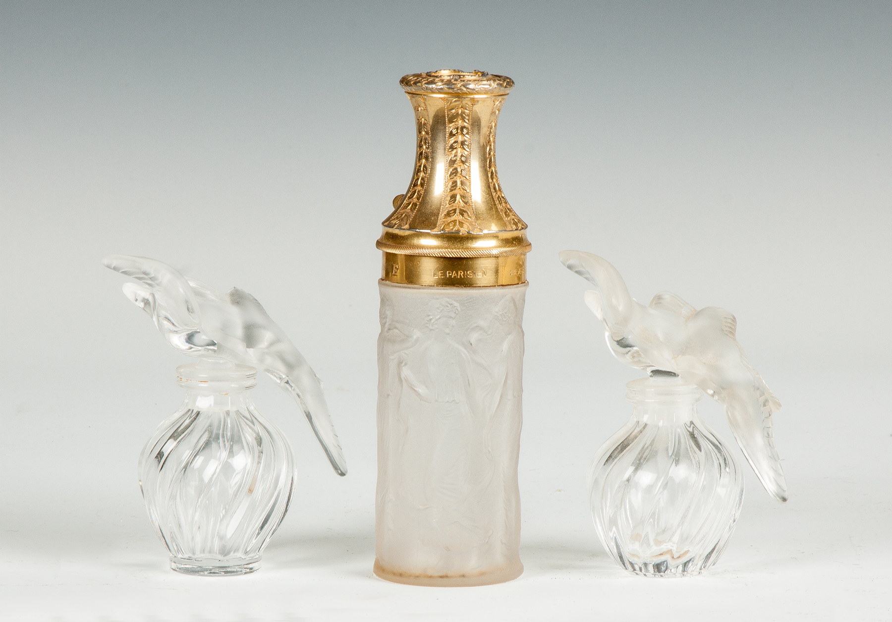 Appraisal: Three Lalique Perfumes Early th cent