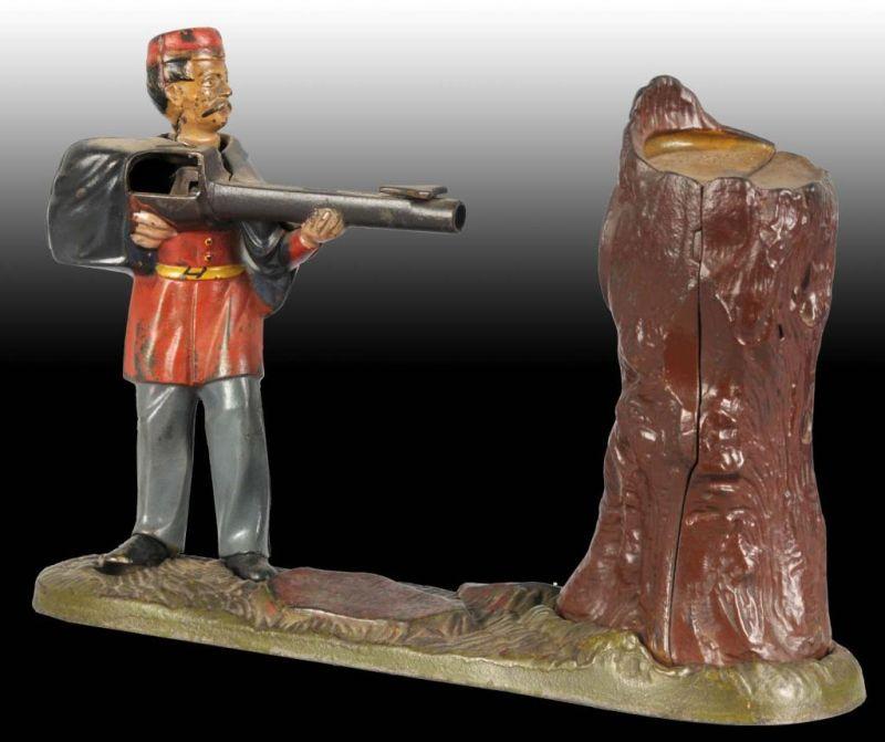 Appraisal: Cast Iron Creedmoor Mechanical Bank Description Manufactured by J E