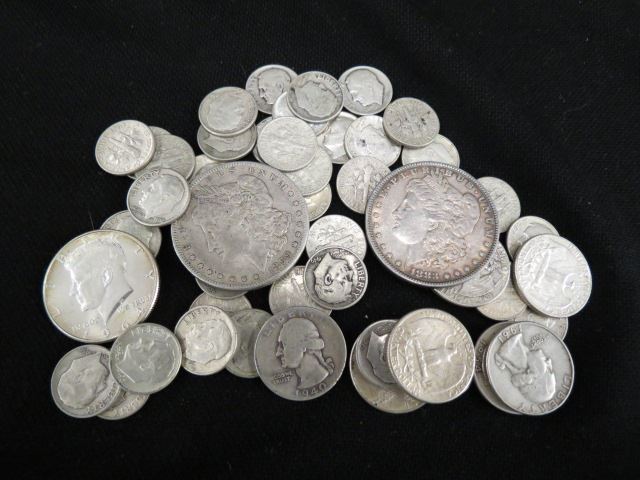 Appraisal: Estate U S Silver Coin Lot - Morgan silver dollars