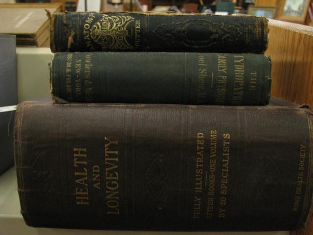 Appraisal: Three Antique Medical Books including ''Health and Longevity'' Richardson ''The