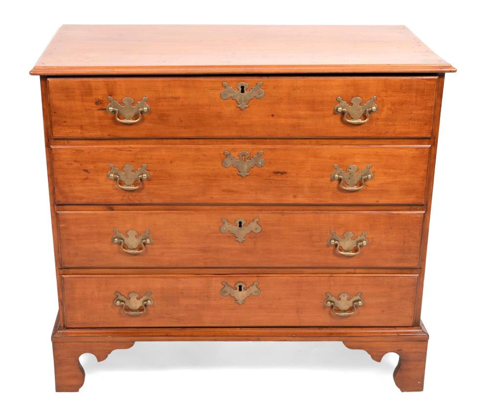 Appraisal: CHIPPENDALE BUREAU CONNECTICUT CIRCA HEIGHT WIDTH DEPTH CHIPPENDALE BUREAU Connecticut