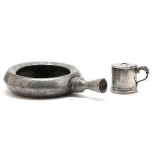 Appraisal: Pewter for Medical Purposes an English Mudge's croup inhaler missing